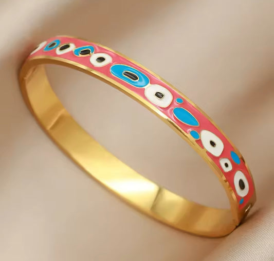 Stainless Steel Oil Paint Bangle