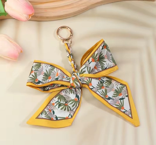 Silk Scarf Bow Keychain